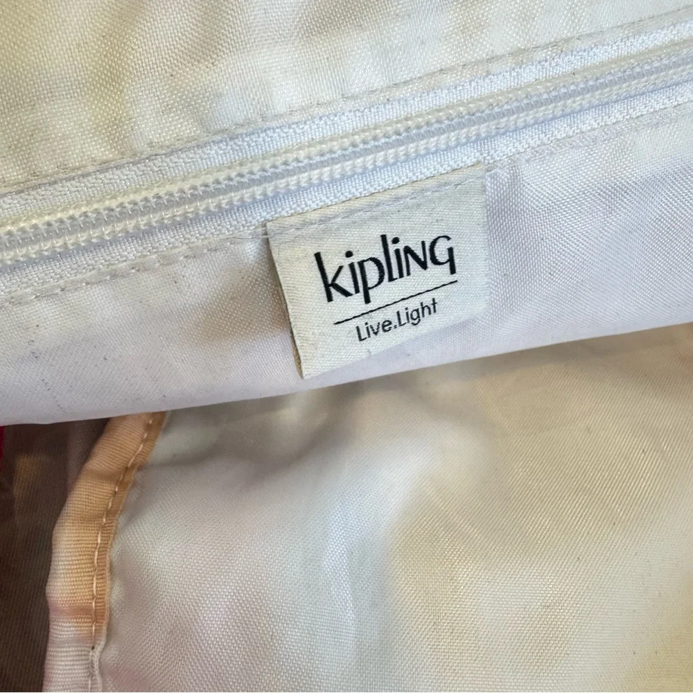Kipling, Challenger, pink rainbow live light, Peacock, prism, fabric backpack